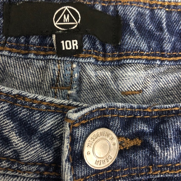 Missguided "Distressed Patchwork" jeans - size 10 - Picture 4 of 11